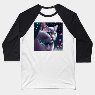 British Shorthair Elegance Baseball T-Shirt